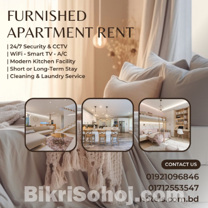 Modern 2-Room Furnished Serviced Apartments for Rent